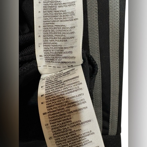 NEW, Adidas, Black 3-Stripes Classic Track Jacket Zip-Up, Plus Size 2XL - Picture 10 of 13